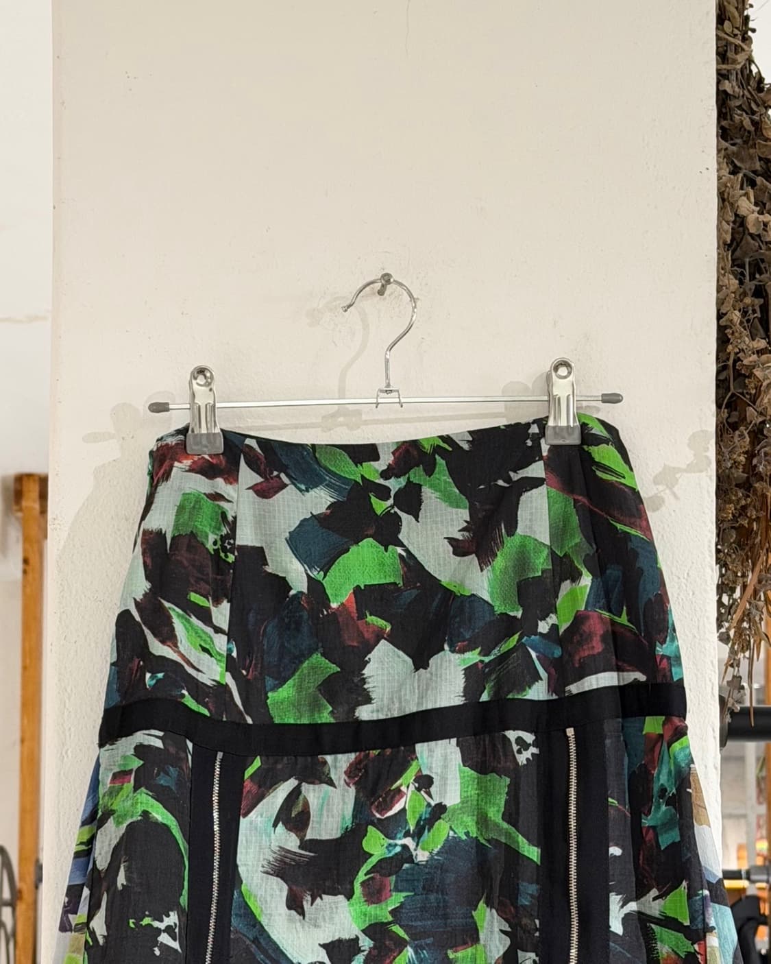 겐조 그린 아카이브 플로랄 지퍼 맥시 스커트 상품이미지5