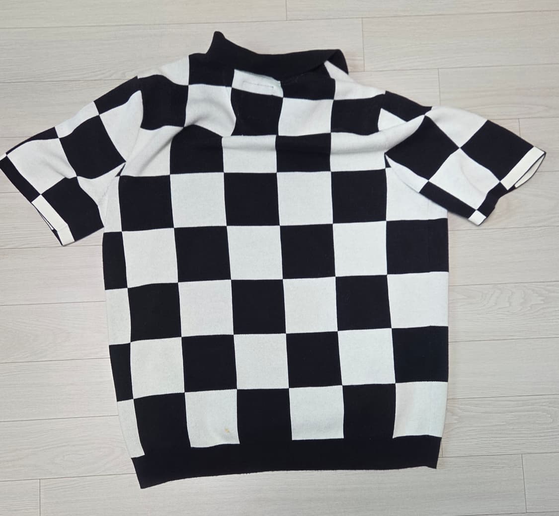 Vans 반스 체커보드 반팔 니트 폴로셔츠 상품이미지4