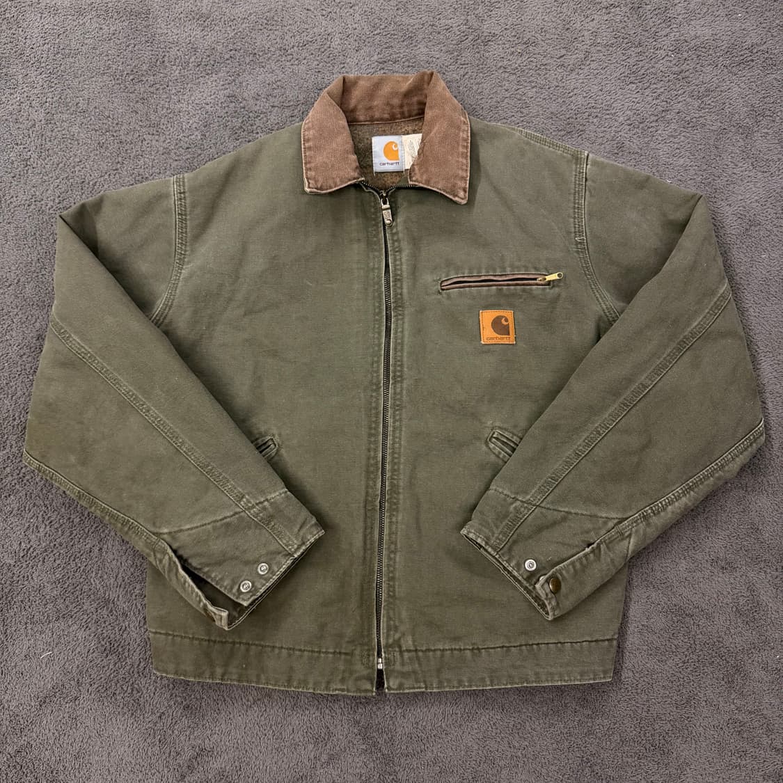 [ 정품/M ] 칼하트  j76 mos 모스그린 디트로이트 자켓 상품이미지2