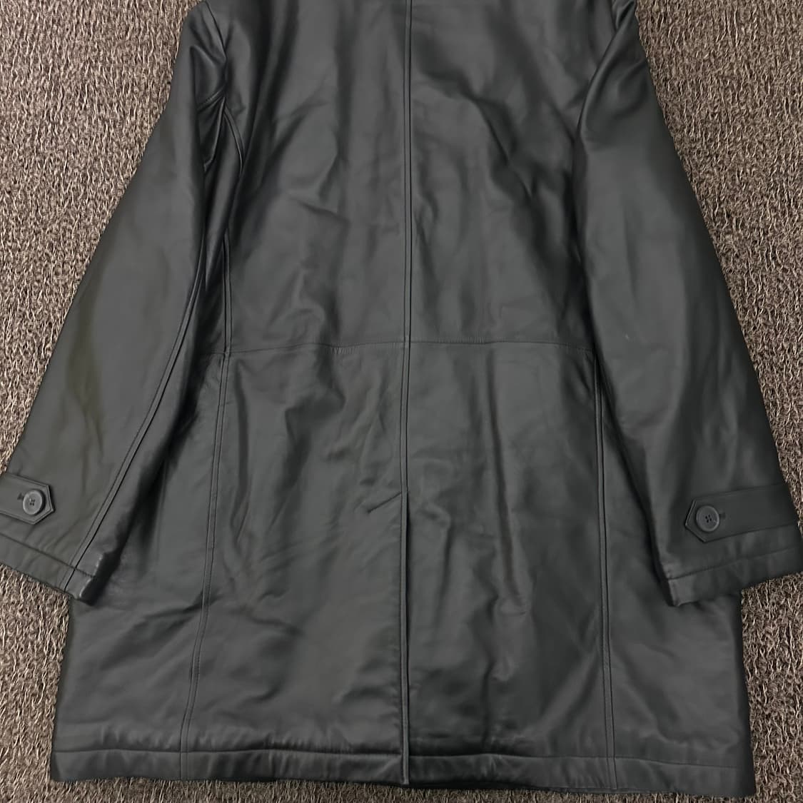 ROBO 로보 남성 양가죽 후드 코트 자켓 블랙 110(2XL) 상품이미지7