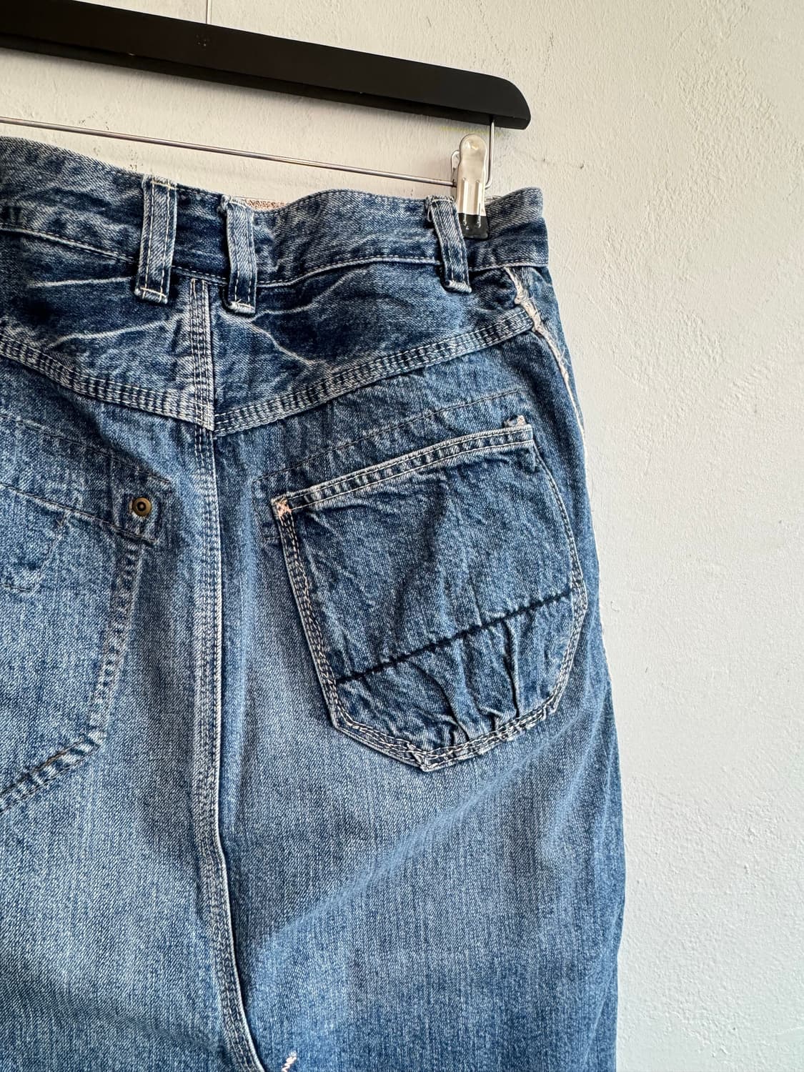 포켓 데님 랩스커트 상품이미지5