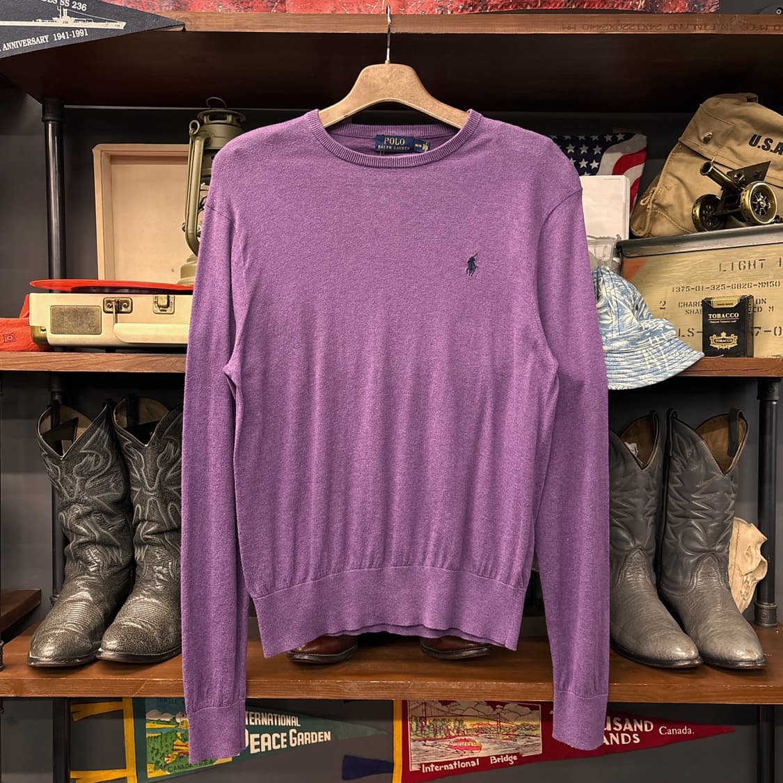 신형라벨 폴로 랄프로렌 캐시미어 라운드넥 니트 스웨터 N725 상품이미지1