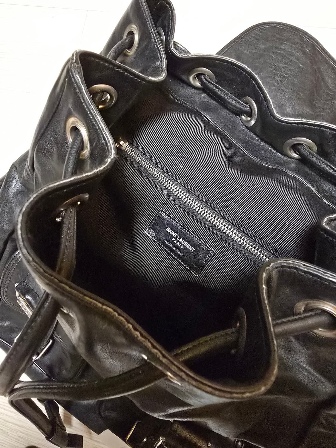 생로랑 13ss 에디슬리먼 레더 백팩 상품이미지3