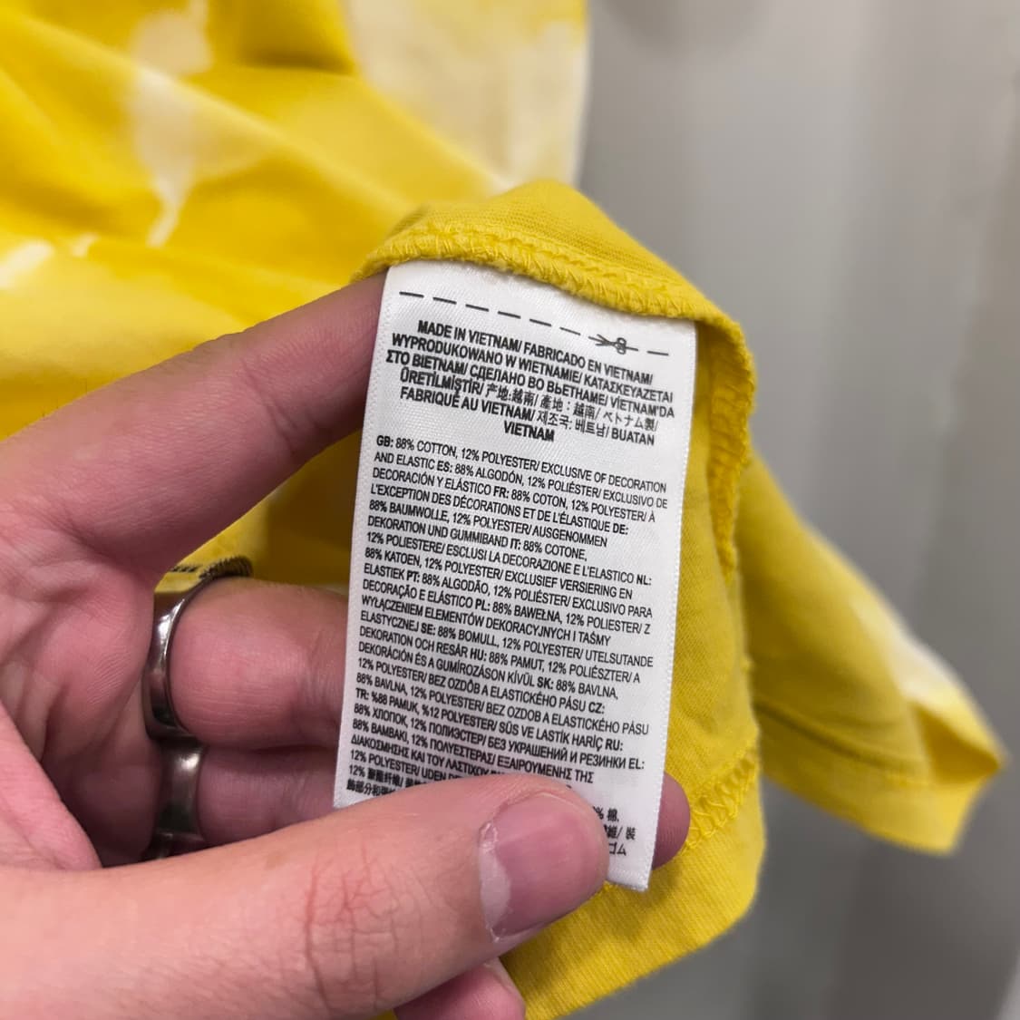 반스 오프더월 프린팅로고 타이다이 오버핏 반팔티 상품이미지4