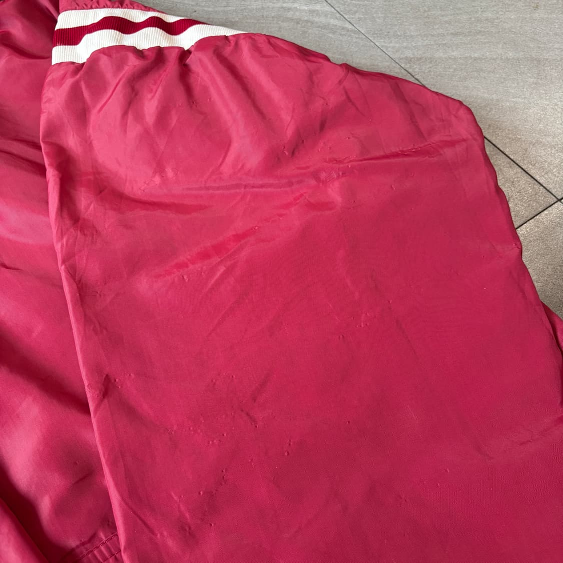 70년대 미국 생산 러셀 레드 나일론 후디  상품이미지8