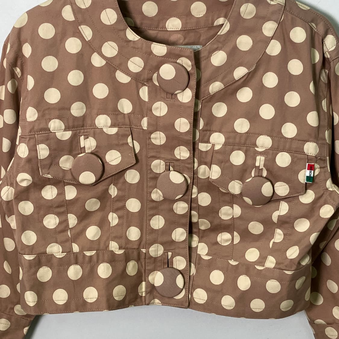 모스키노 도트 코튼 크롭 자켓 상품이미지5