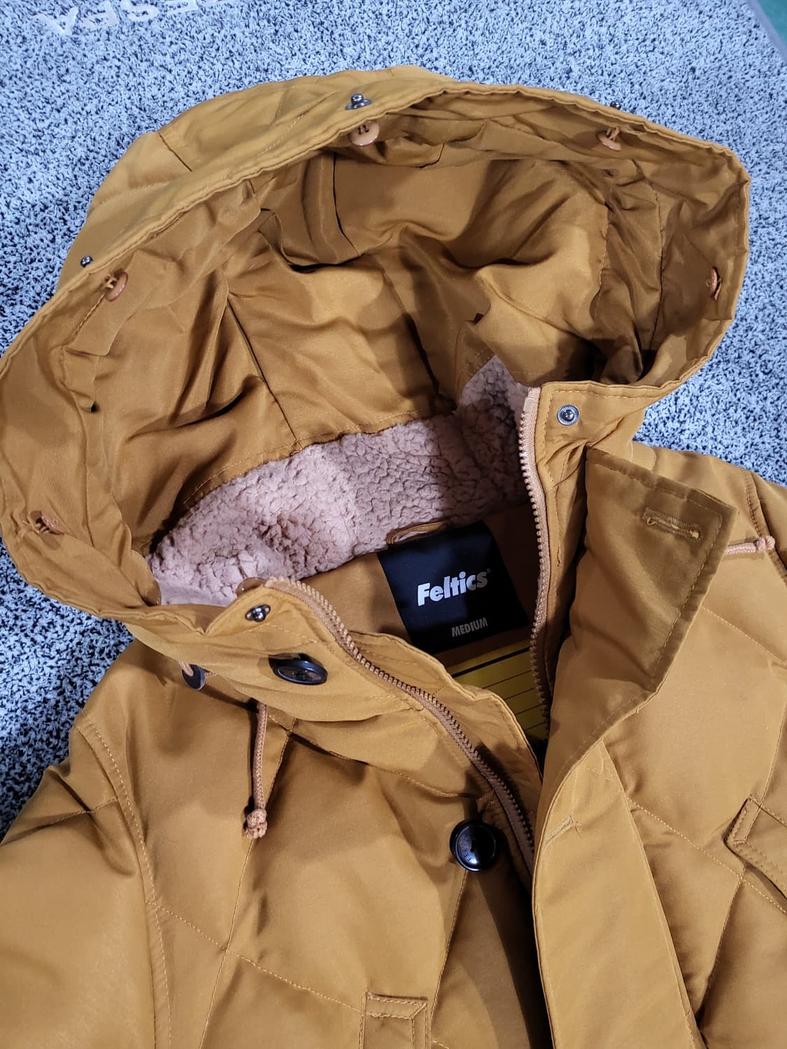 펠틱스 오리털 겨울 아우터 (머스타드) 상품이미지7