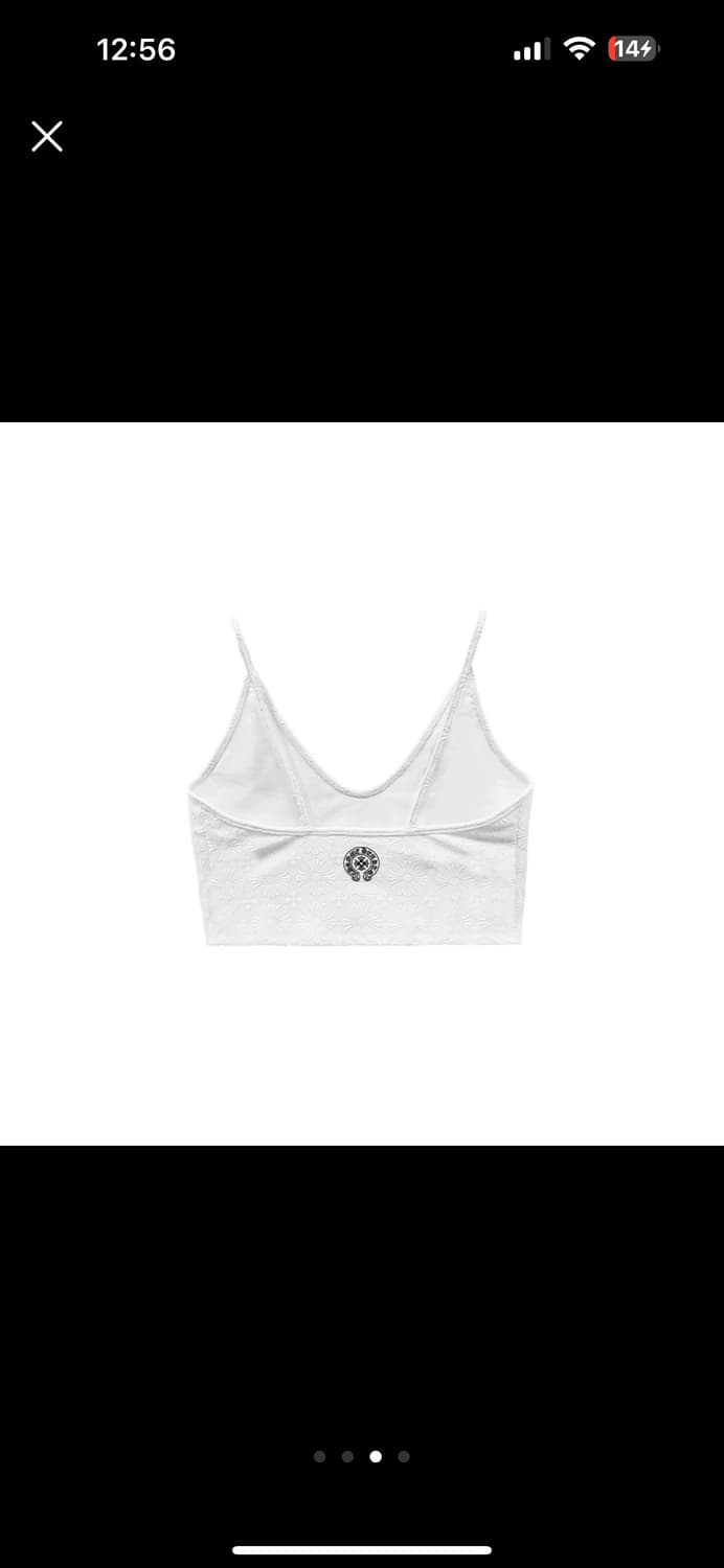 크롬하츠 패턴 크롭탑(희귀템) 상품이미지3