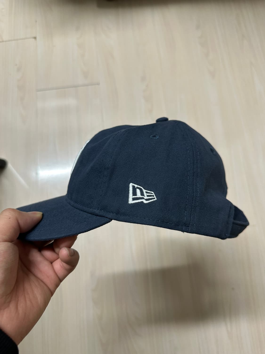 뉴에라 빈티지 헤링본 볼캡 모자 네이비 상품이미지2