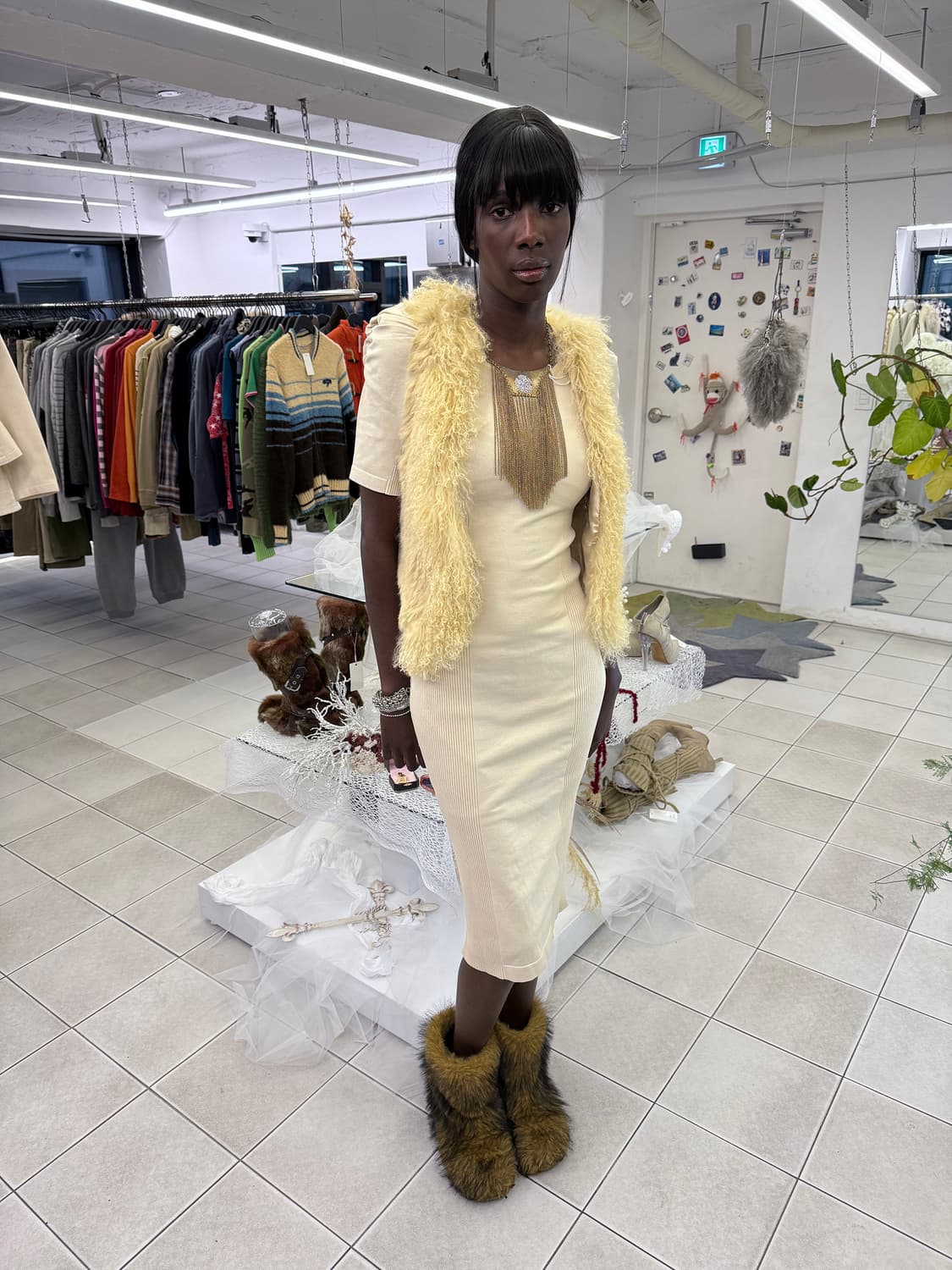 real fur vest 상품이미지2