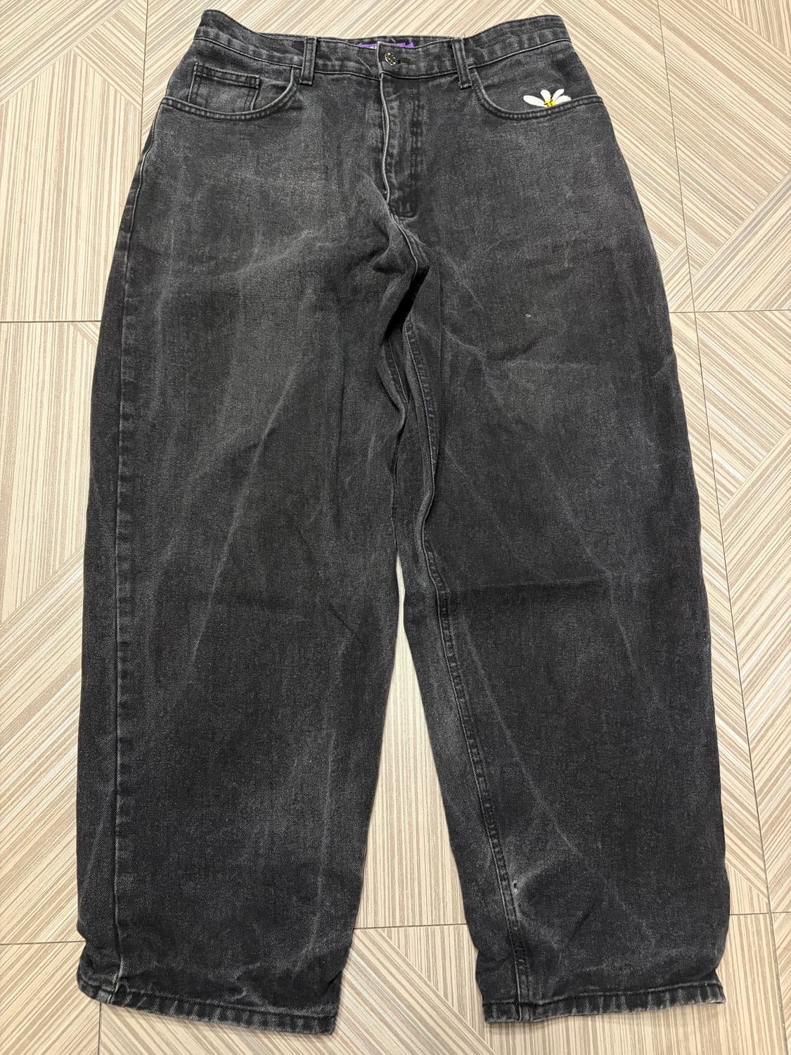 라브로스 데이지 블랙 팬츠 L 상품이미지1