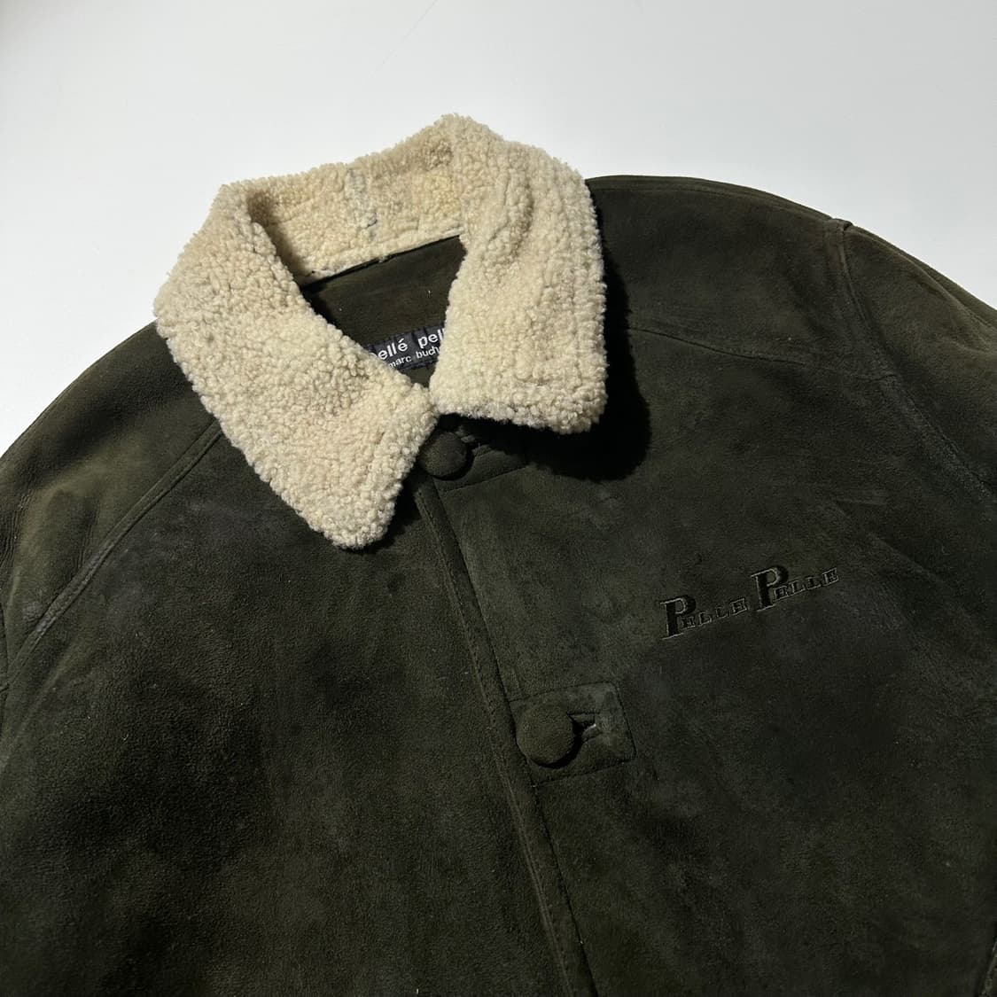 펠레펠레 램스킨 레더 시어링 무스탕 싱글 자켓 상품이미지3