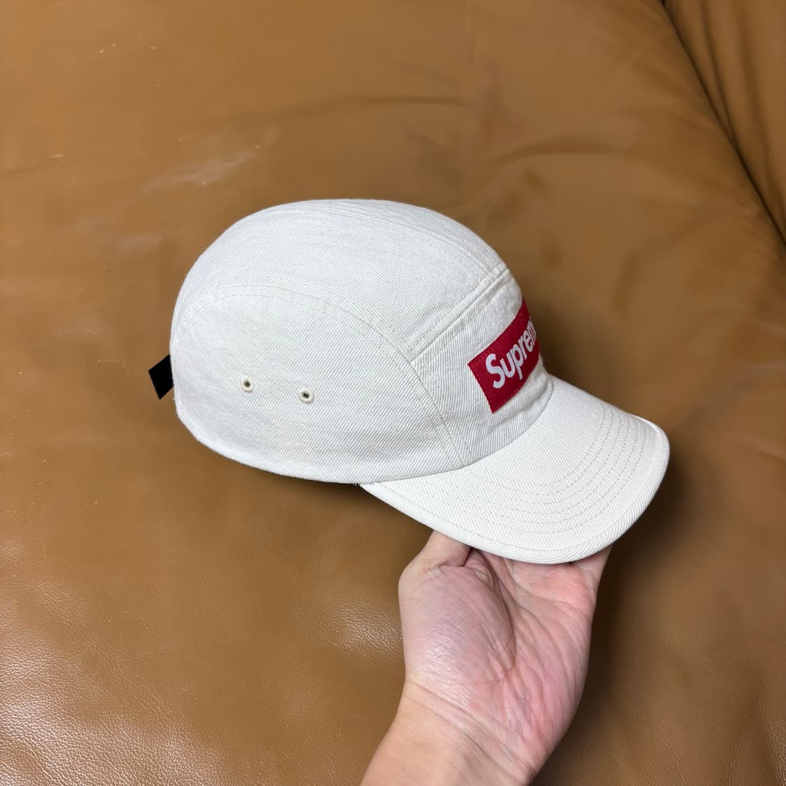 슈프림 캠프캡 모자 박스로고 23SS 데님 내츄럴 상품이미지4