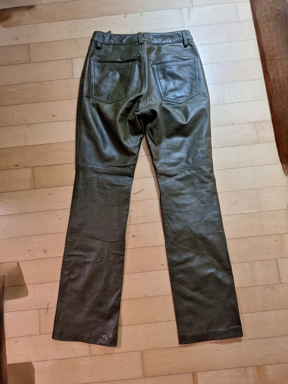 (칸예 착용)gap 부츠컷 레더팬츠 올드갭 가죽팬츠 상품이미지3