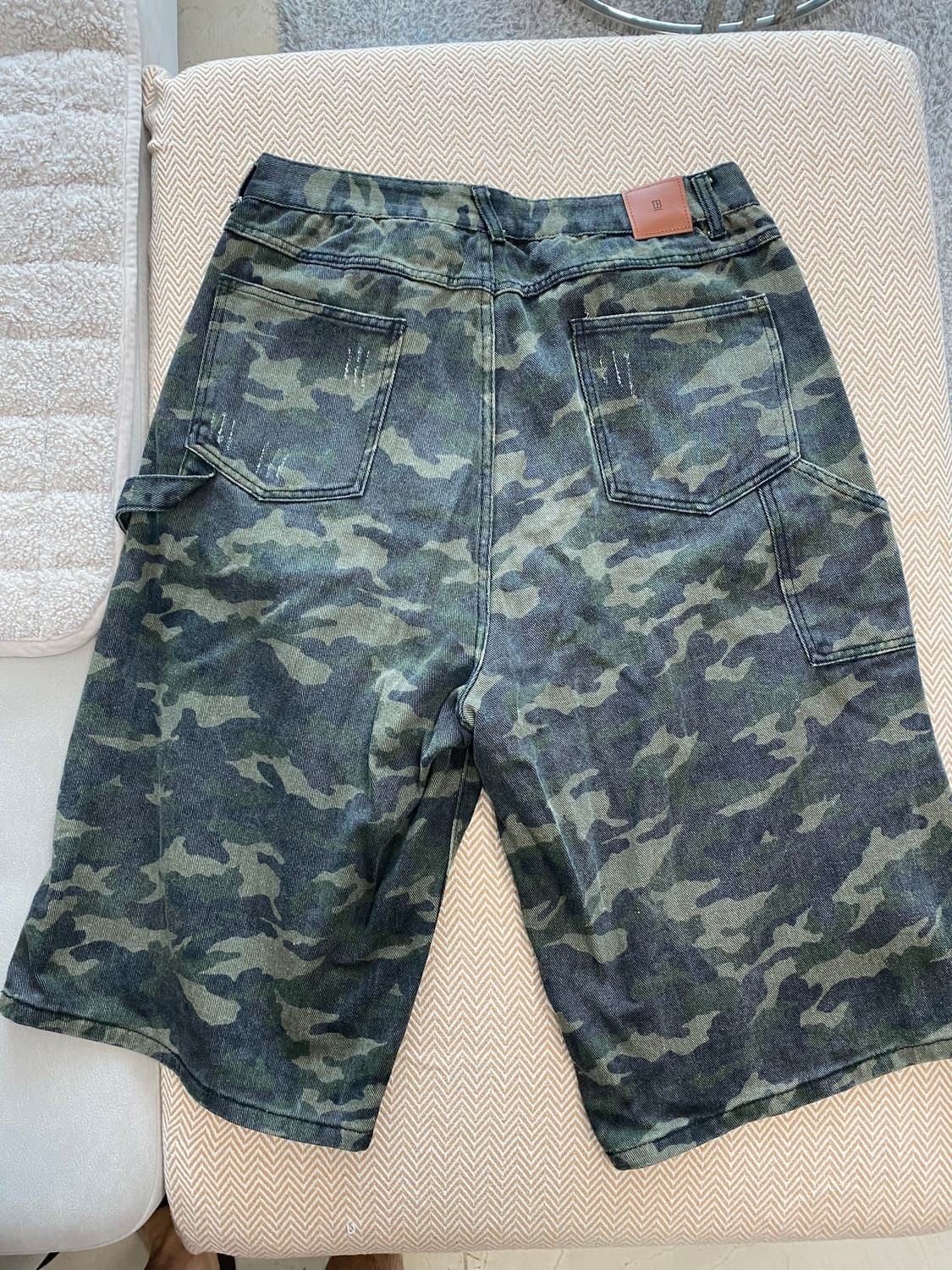 디미트리블랙 카모 버뮤다 데님 팬츠 카펜터 국방 슈프림 상품이미지3