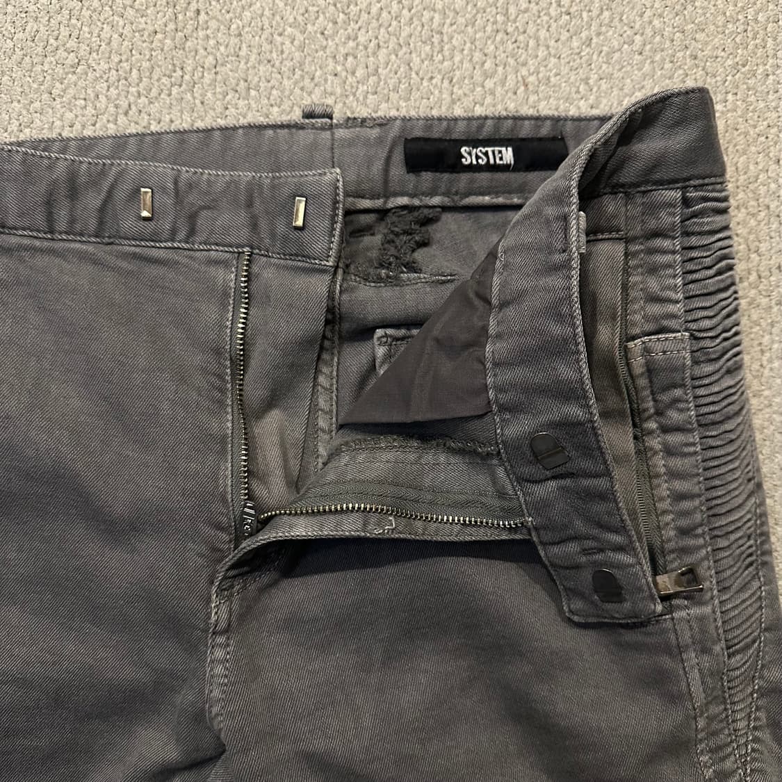 시스템 SYSTEM 바이커 팬츠 상품이미지4