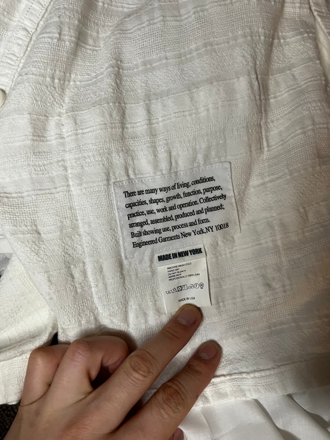 엔지니어드가먼츠 텍스처 셔츠 재킷 상품이미지4