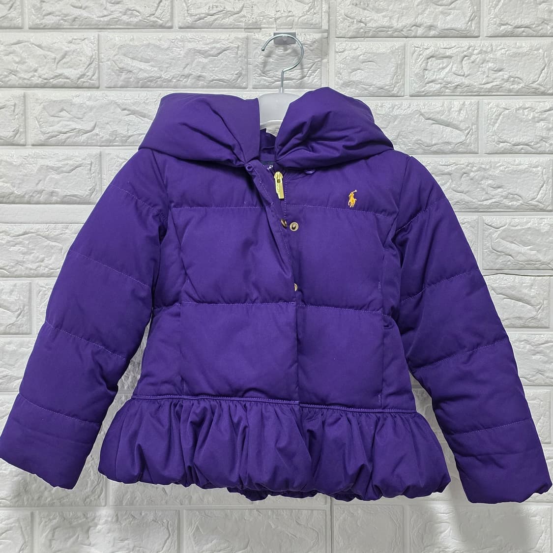 택포// 폴로랄프로렌 여아 퍼플 패딩 6Y 상품이미지1