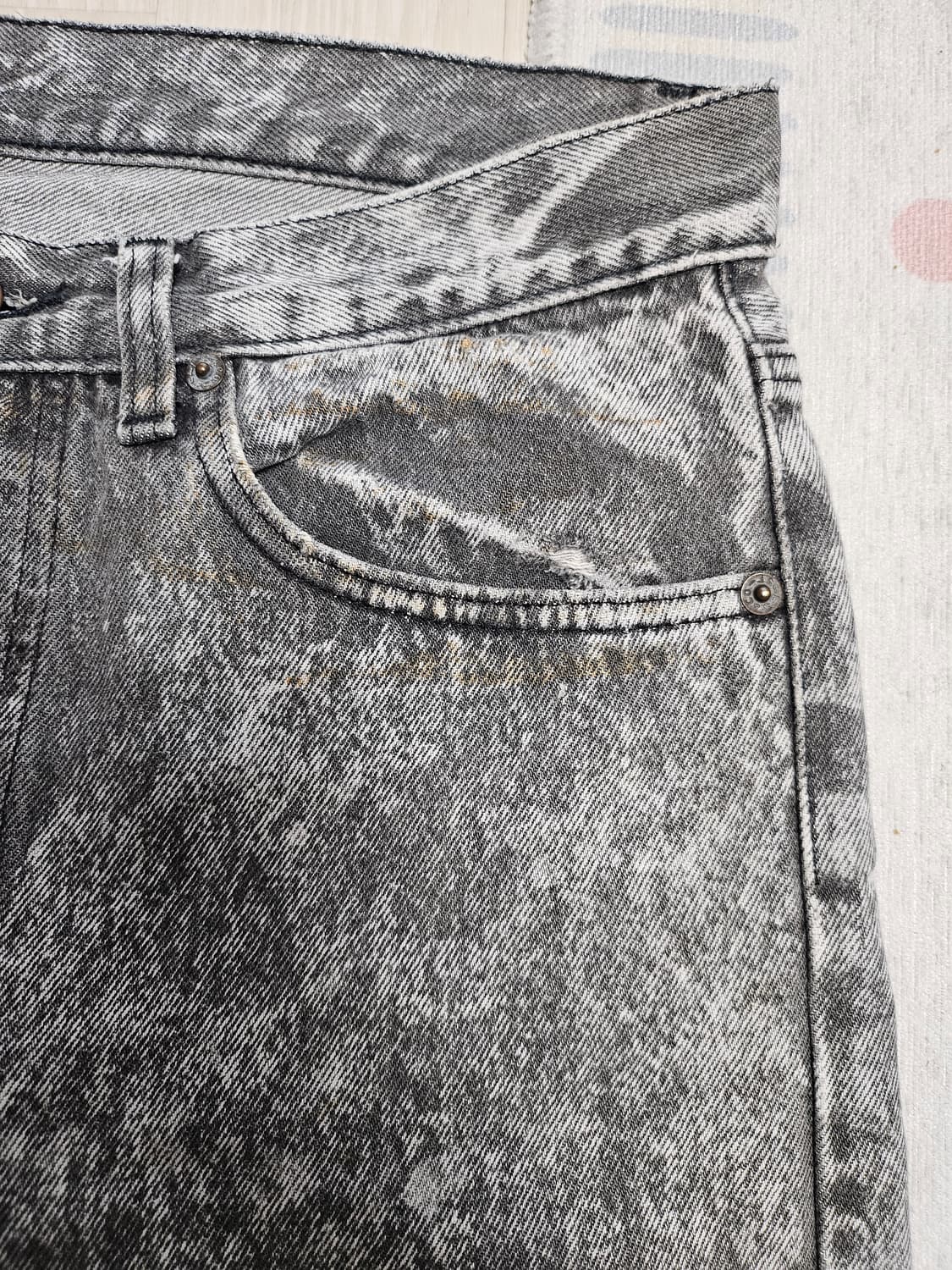80s 리바이스 501 블랙 스톤워싱 상품이미지8