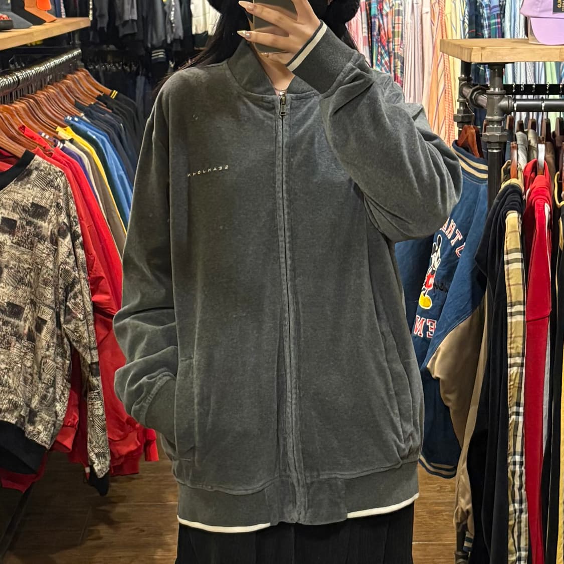 [HI] VTG 벨벳져지 그레이 상품이미지1