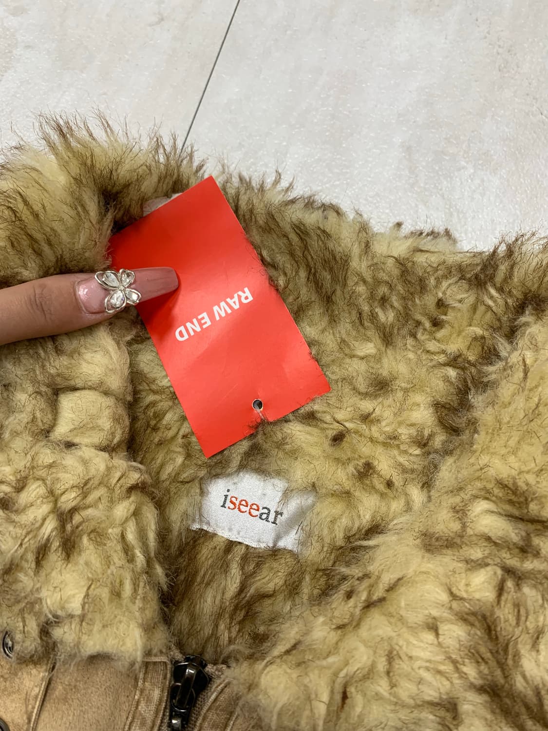 Iseear 스웨이드 무스탕 자켓 #152 상품이미지5