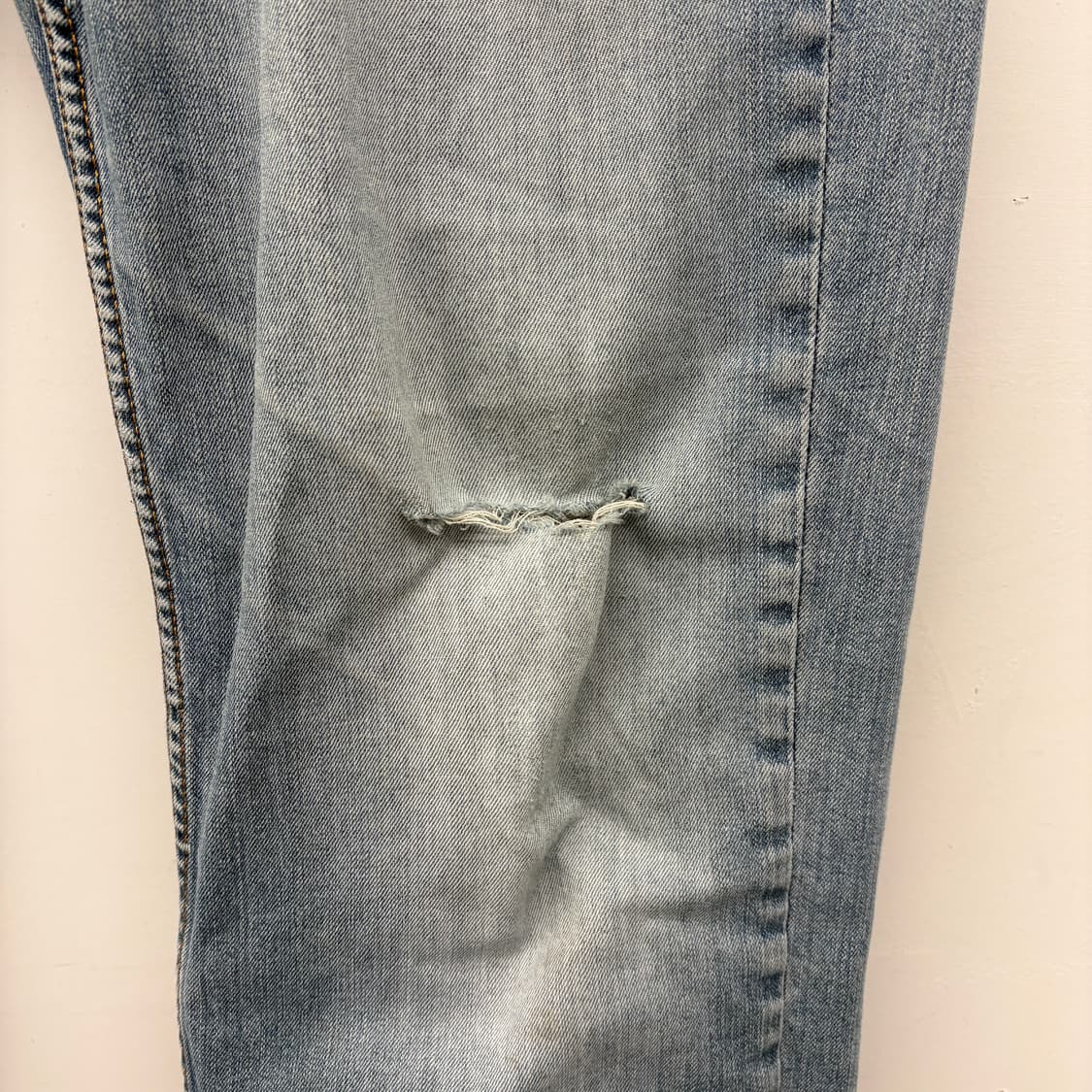 리바이스 데미지 워싱 청바지 34in 상품이미지3