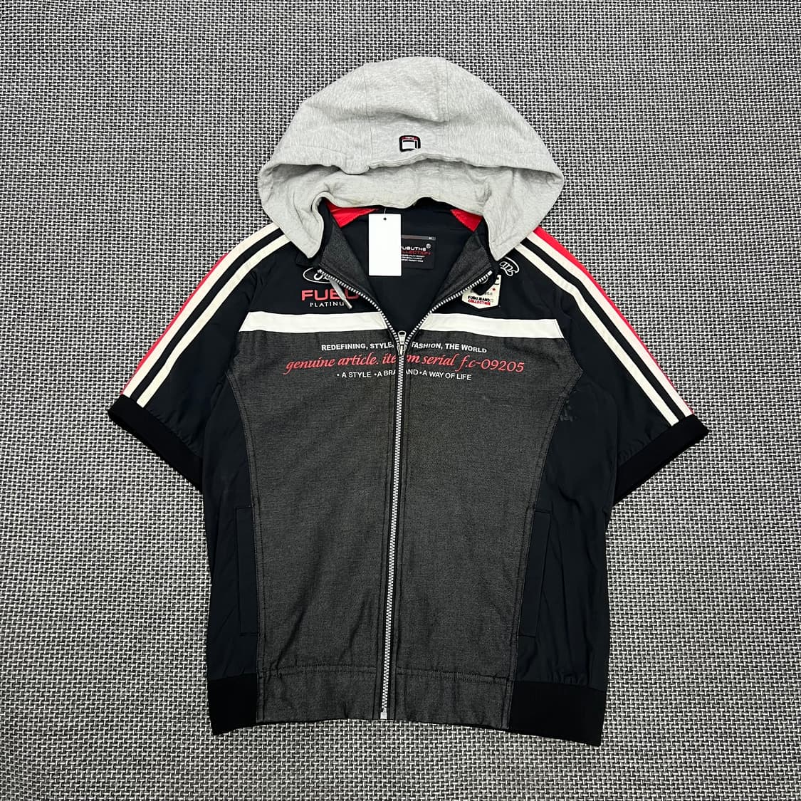 후부 반팔 레이싱 후드자켓 상품이미지1