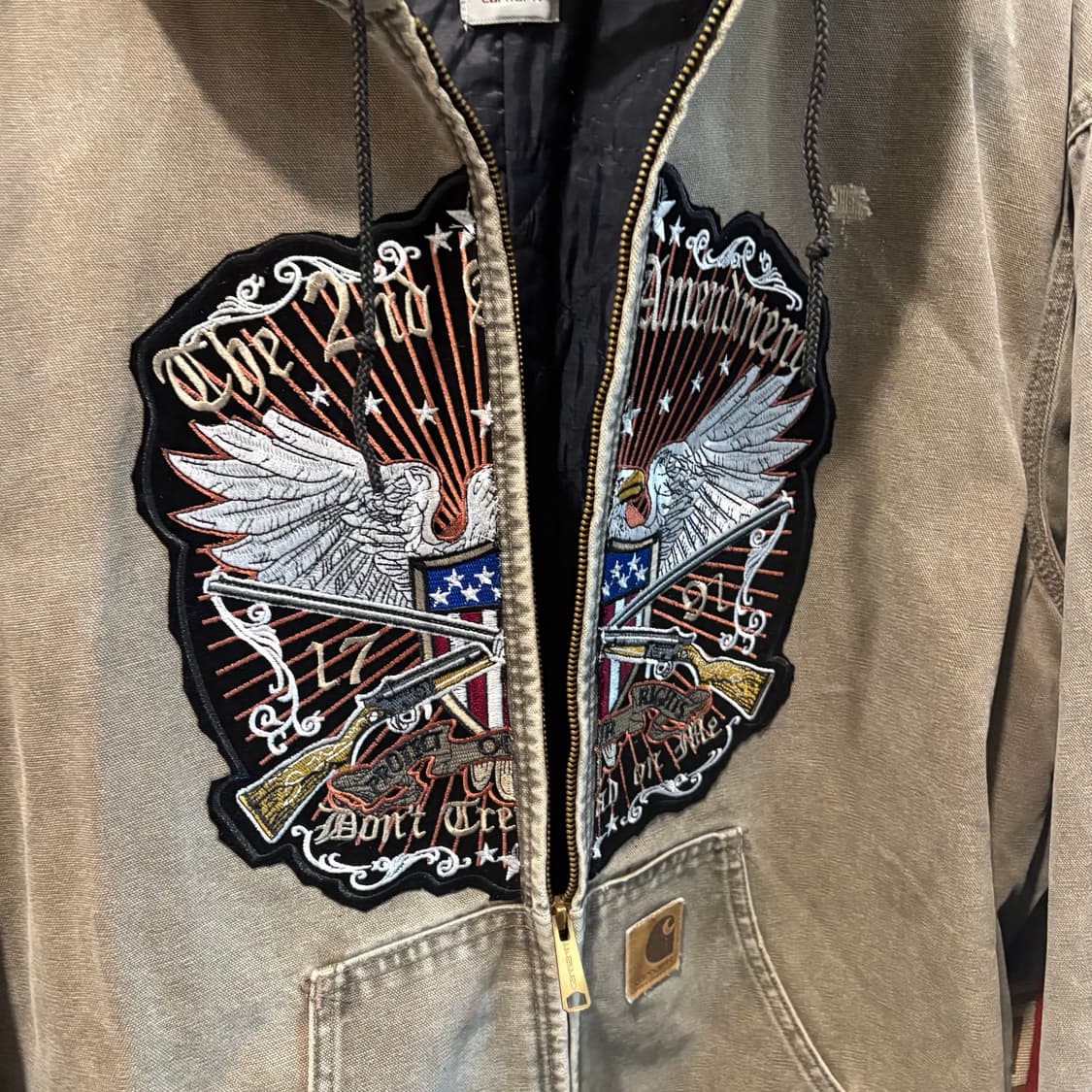 칼하트 J140 커스텀 엑티브 후드 워크자켓 상품이미지2