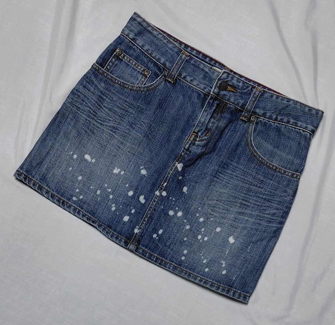 ROXY(록시) 페인트 스플래터 데님 미니스커트 (M사이즈) 상품이미지1