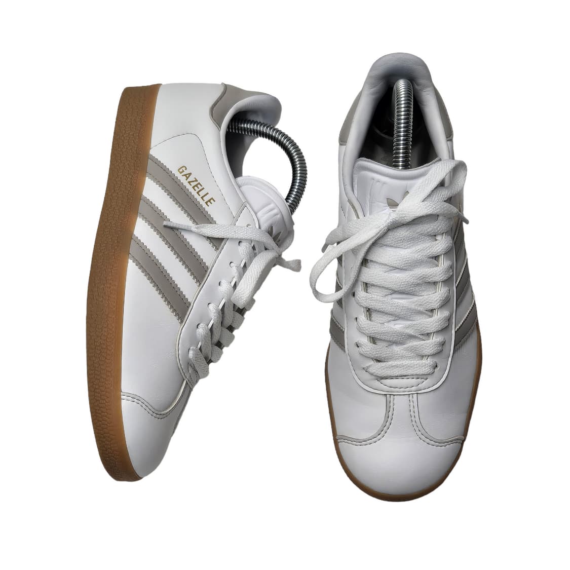 230) adidas 아디다스 가젤 화이트 그레이 검솔 상품이미지6