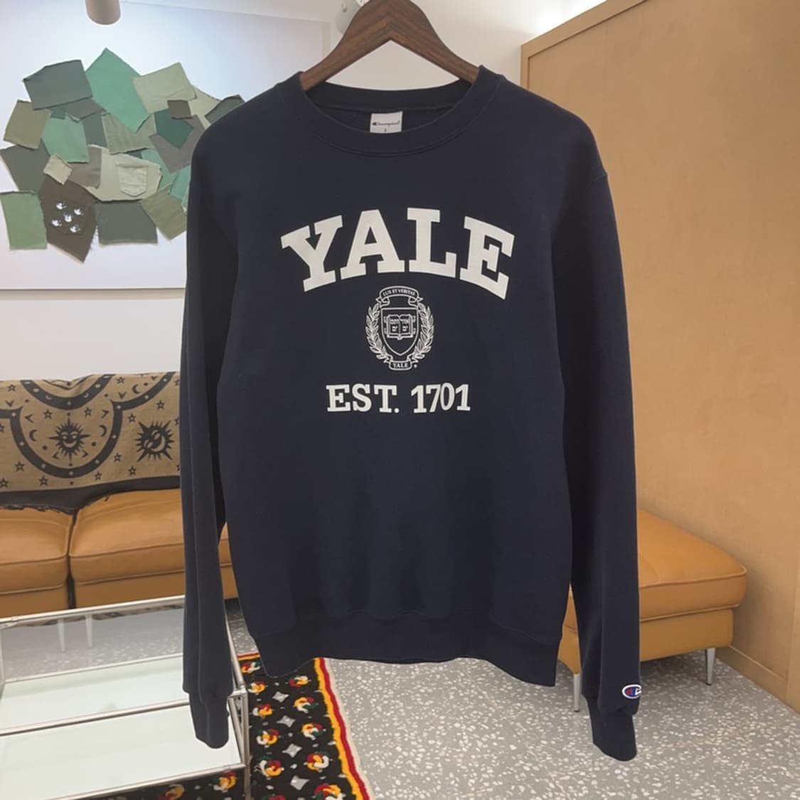 챔피언 올드스쿨 예일컬리지 빅로고 맨투맨 S C07292 상품이미지3