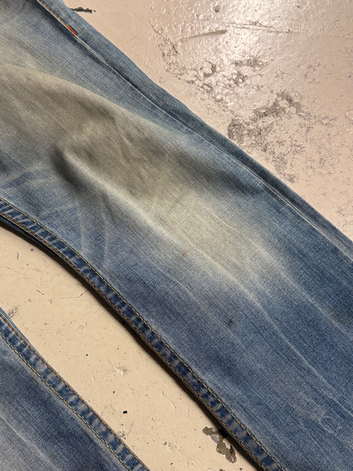 트루 릴리전 워싱 스트레이트핏 데님팬츠 상품이미지6