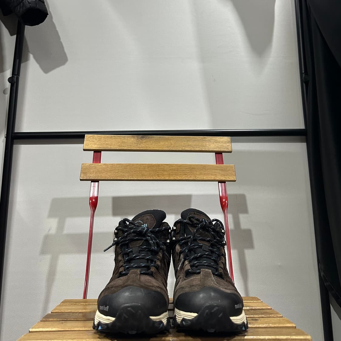 255) 몽벨 트레킹화 남성 남자 등산화 휴 브라운 스웨이드 상품이미지2