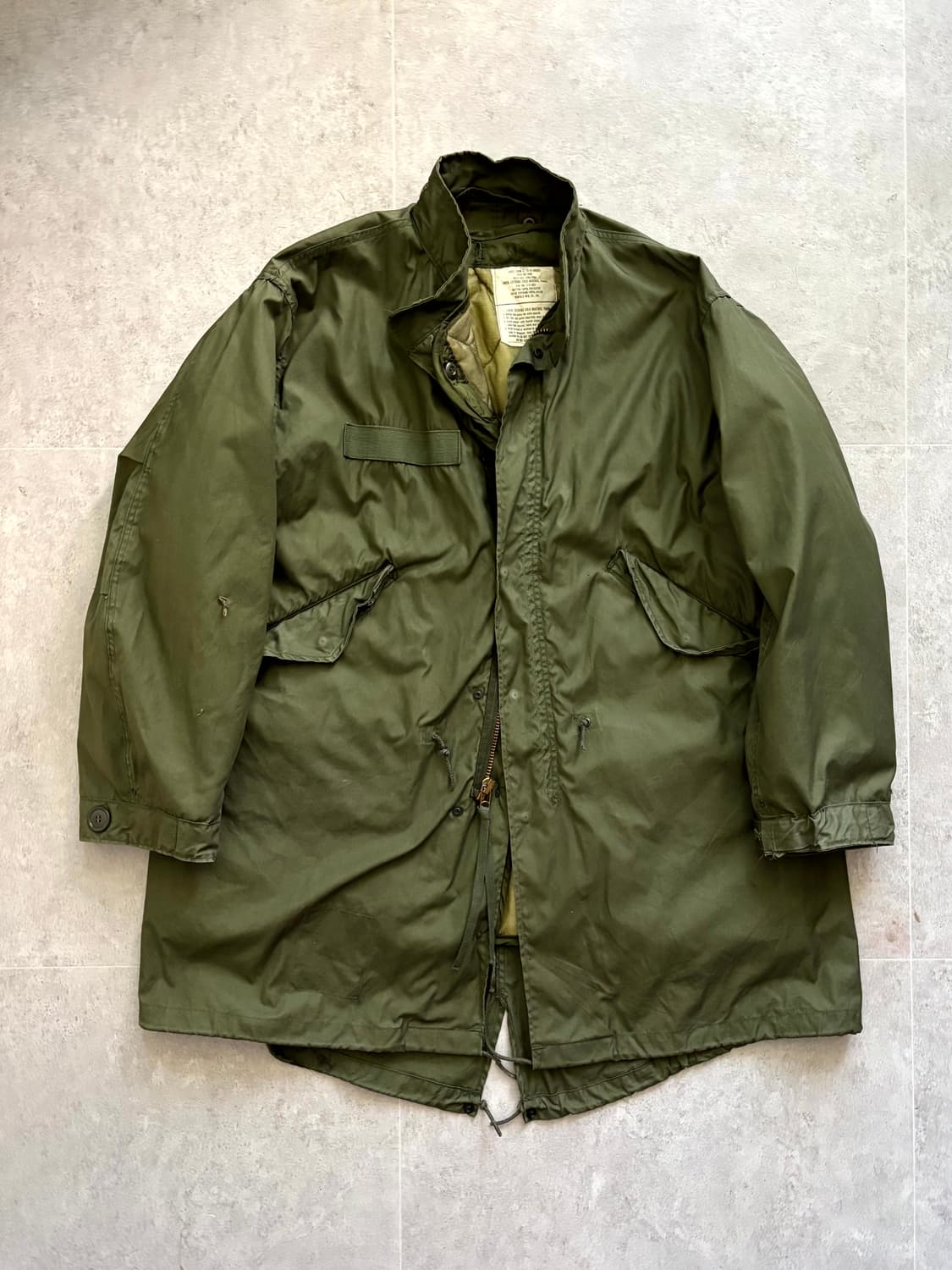 70's 미군 M-65 피쉬테일 파카 M-R 풀세트 상품이미지1