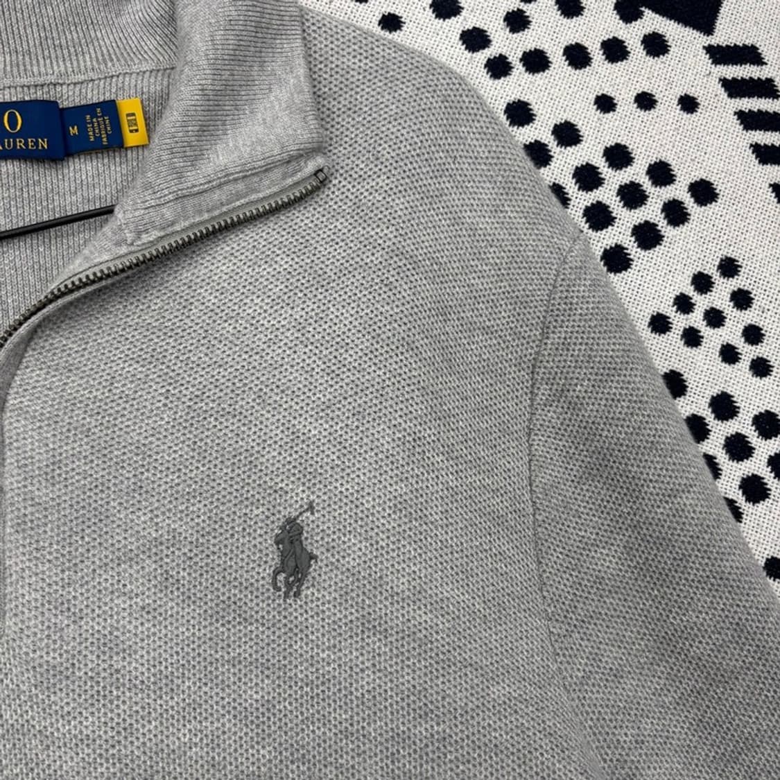 폴로 랄프로렌 신형 자수로고 반집업 니트 M P00002 상품이미지2