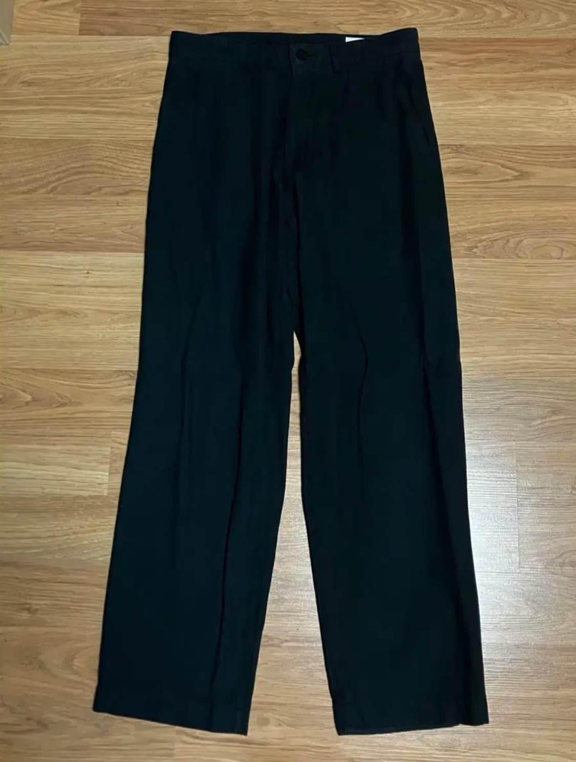 이얼즈어고 백사틴 신치백 블랙팬츠 M 상품이미지3