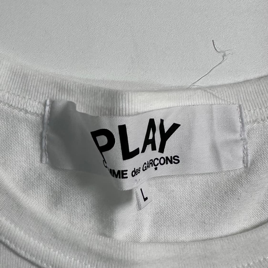 꼼데가르송 화이트 롱 슬리브   상품이미지6