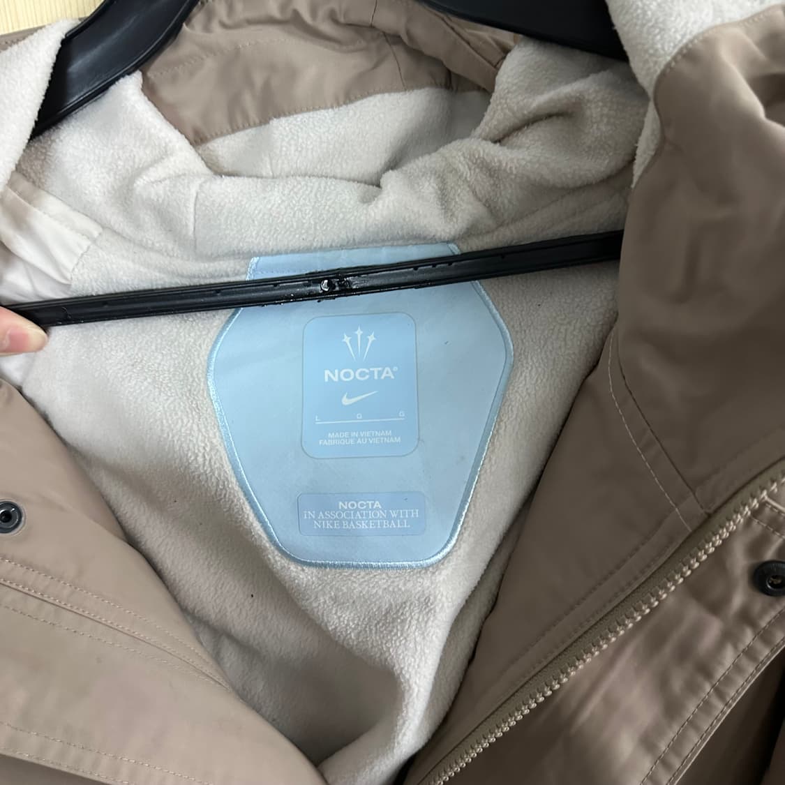 (XL) 나이키 x 드레이크 녹타 베스킷볼 사이드라인 카키 자켓 상품이미지6