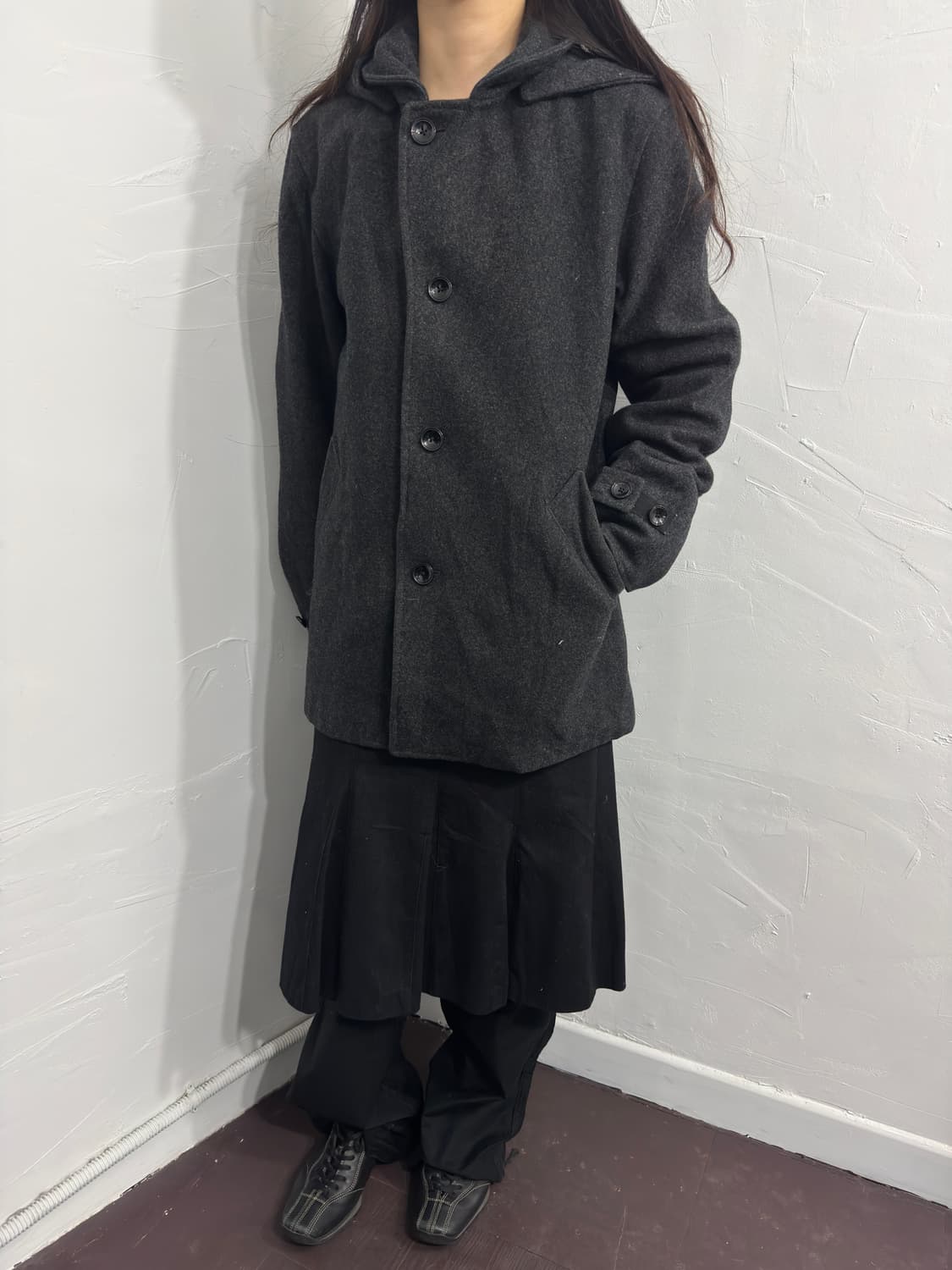 beauty&youth hood duffle wool jacket 상품이미지4