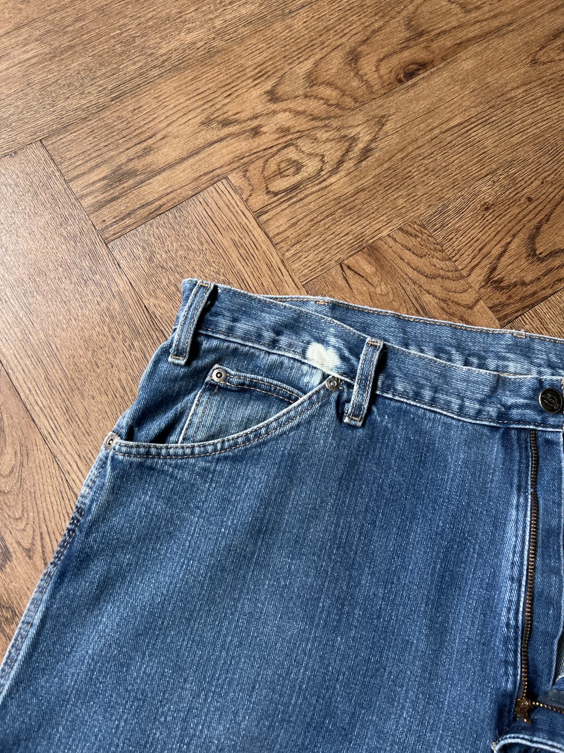 [38]디키즈 USA 미디엄블루 워싱 싱글니 카펜터 워크 데님 팬츠 상품이미지4