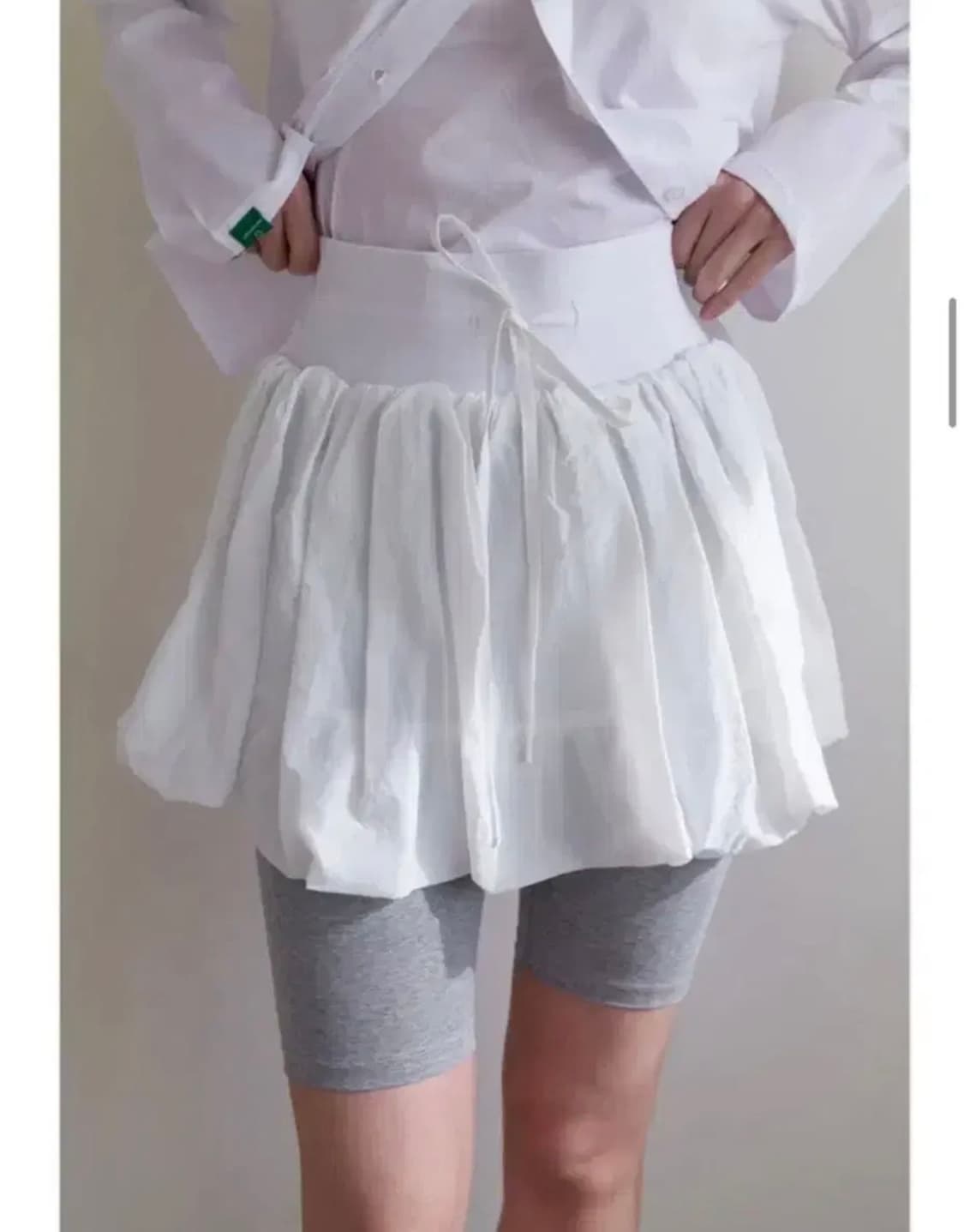 노컨텐츠 벌룬 레깅스 스커트 상품이미지1