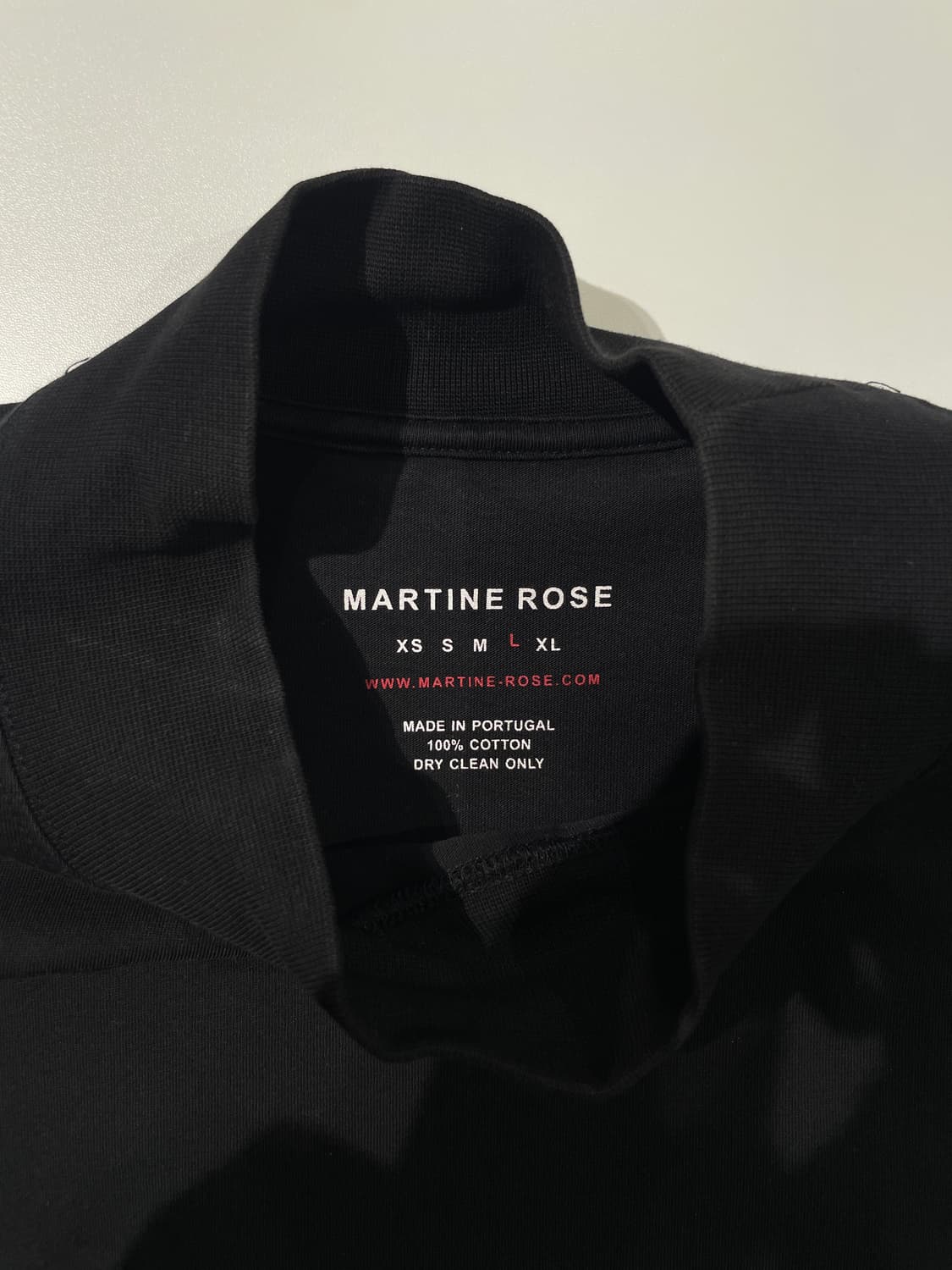 마틴 로즈 블랙 모크넥 코튼 롱 슬리브 상품이미지7