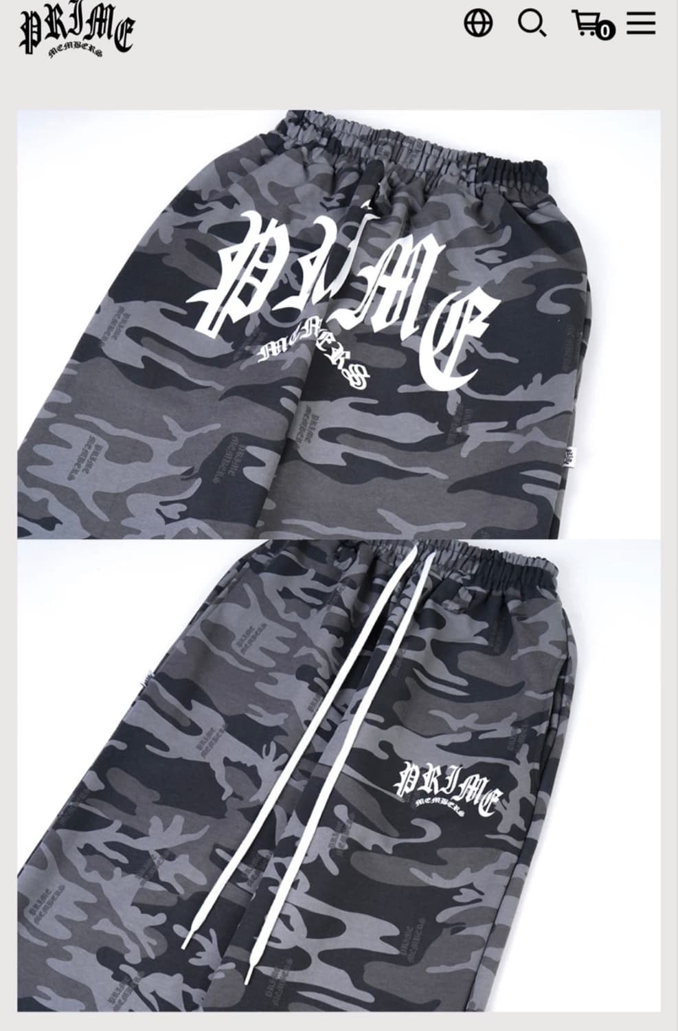 Prime Logo Wide Joggers Dark Camo 상품이미지2