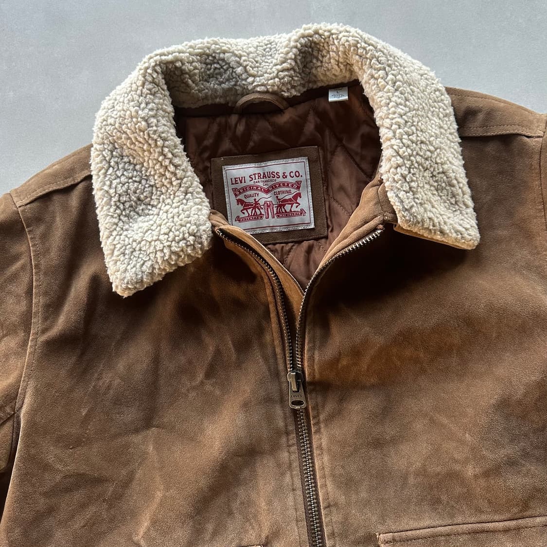 [L]리바이스 Levi's 스웨이드 패디드 봄버 자켓 상품이미지9