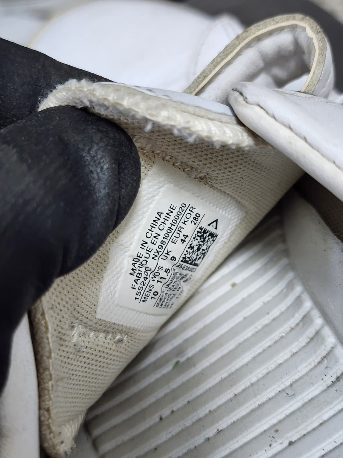 컨버스 벨크로 흰색 스니커즈 상품이미지6