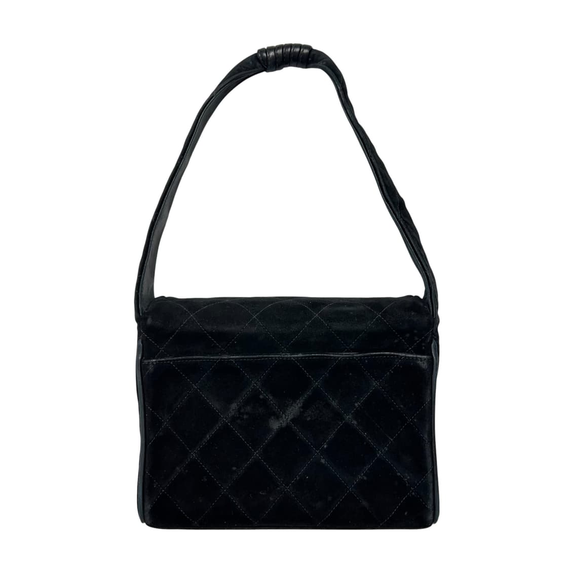 샤넬 클래식 빈티지 켈리백 스웨이드 네이비 상품이미지2