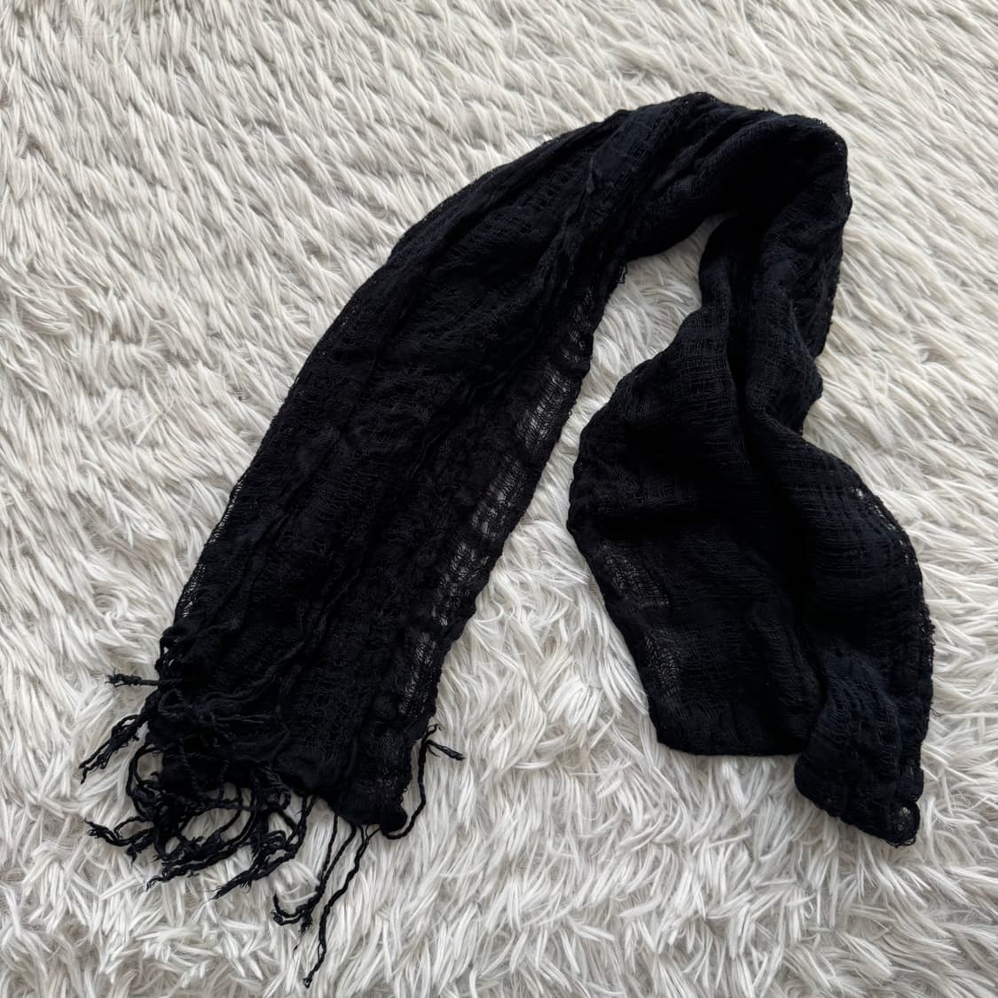 일본빈티지 y2k 목도리 스카프 노드 레이어드 머플러 free 상품이미지2