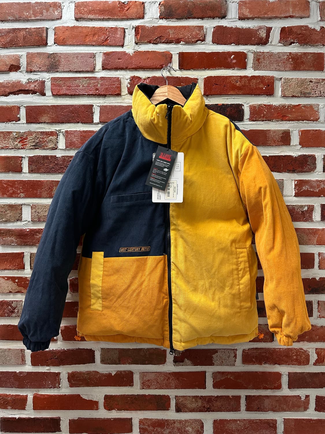 (L)로맨틱크라운 리버시블 코듀로이 덕다운  패딩 상품이미지1