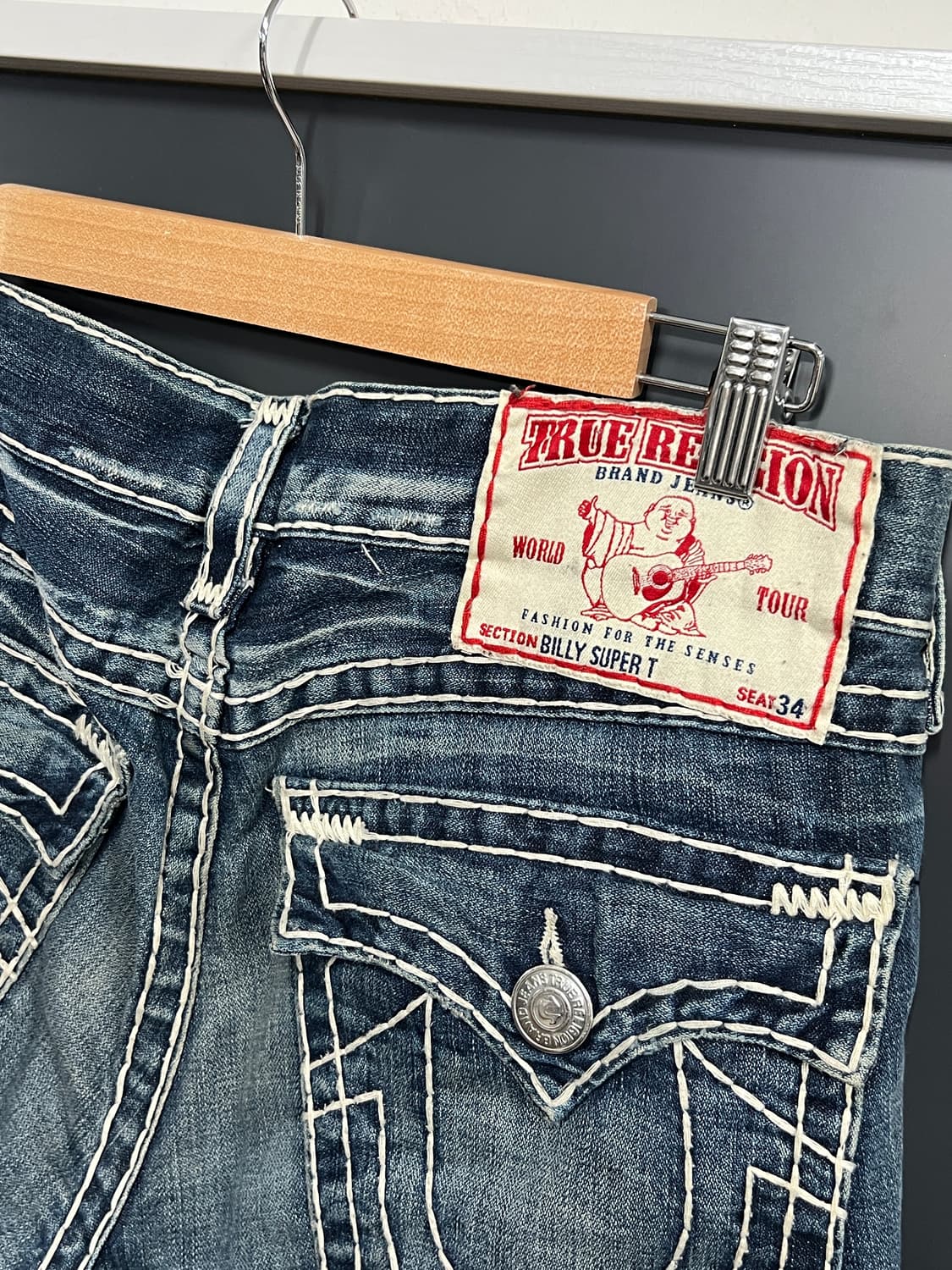 True Religion 트루릴리전 빌리 슈퍼티 스티치 데님팬츠 상품이미지4