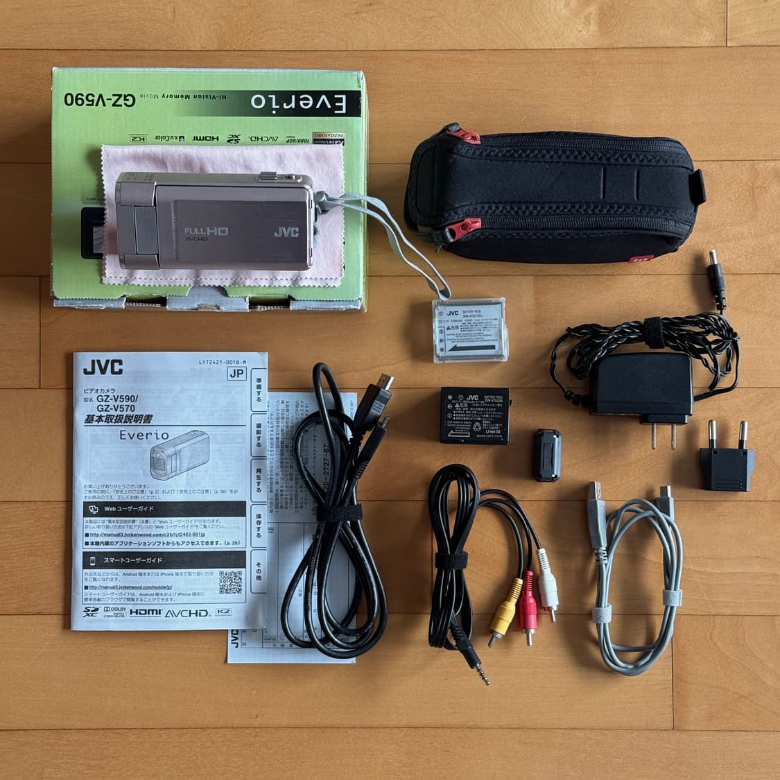 풀박스 JVC GZ-V590 핑크캠코더 빈티지캠코더 핑크디카 캐논 소니 상품이미지1